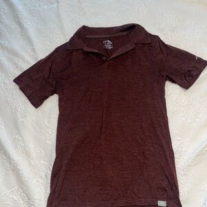 Men's Merino Lite Polo Shirt in Maroon